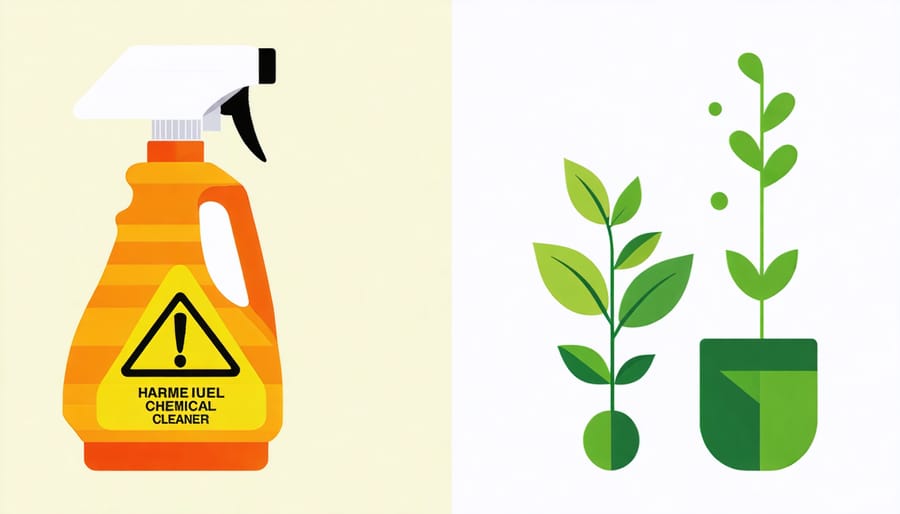 Comparison between traditional chemical cleaners and natural garden-safe alternatives